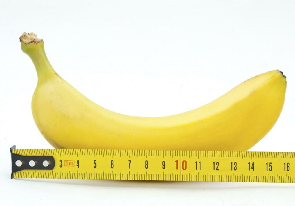 muz ölçümü, büyütme ameliyatı sonrası penis ölçümünü sembolize eder